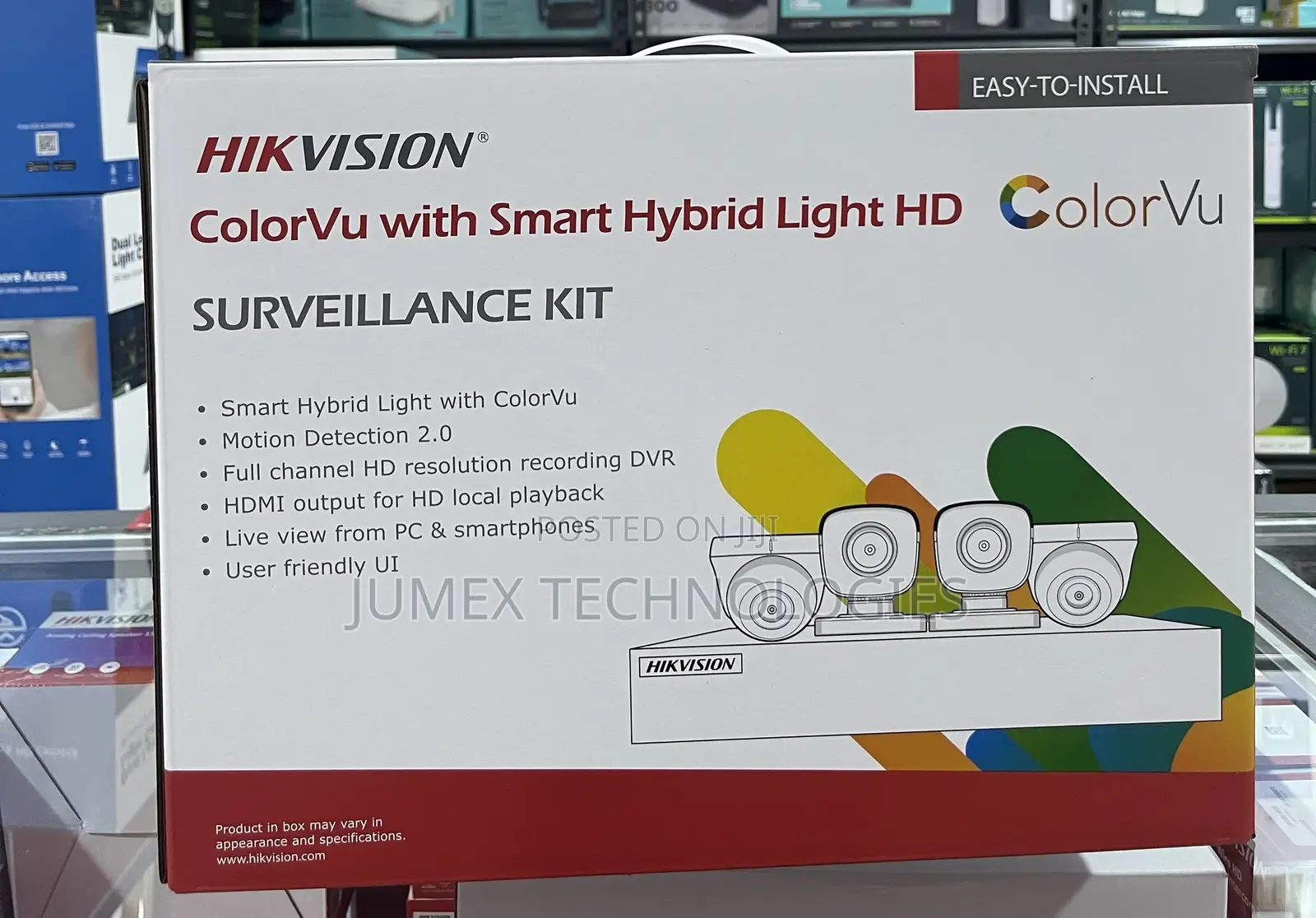 Hikvision Colorvu Audio 500gb Surveillance Kit Ds-J142i/7204hghi-M1