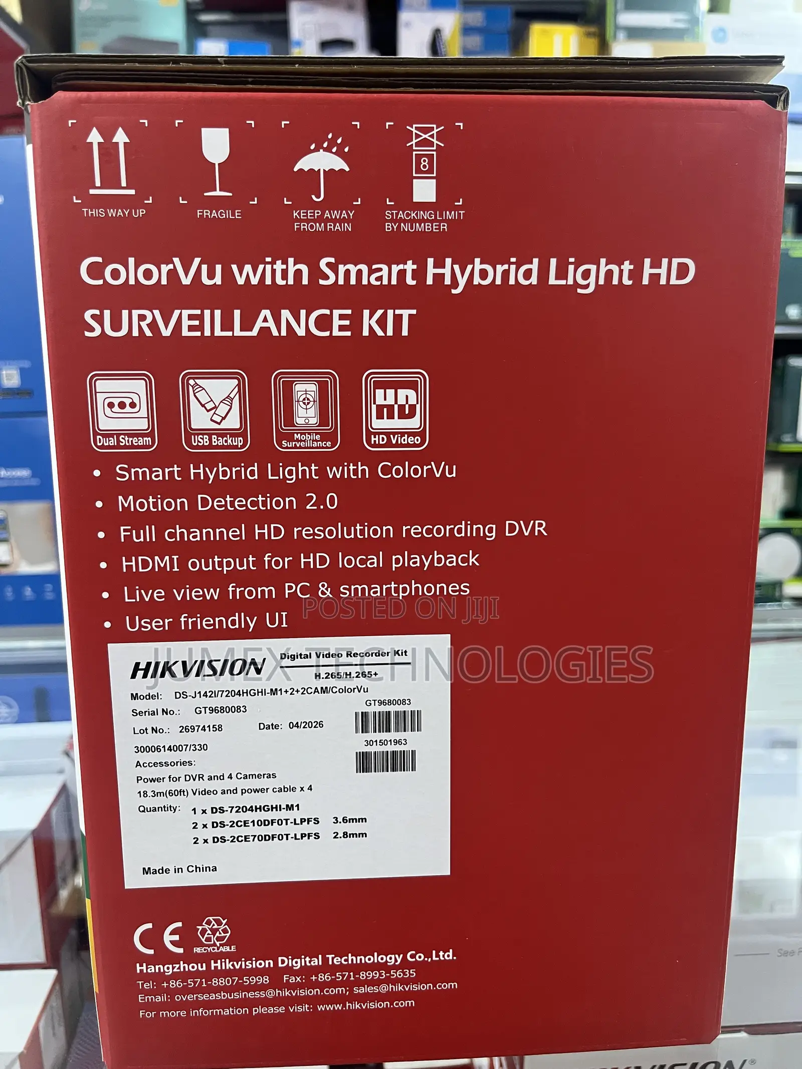 Hikvision Colorvu Audio 500gb Surveillance Kit Ds-J142i/7204hghi-M1