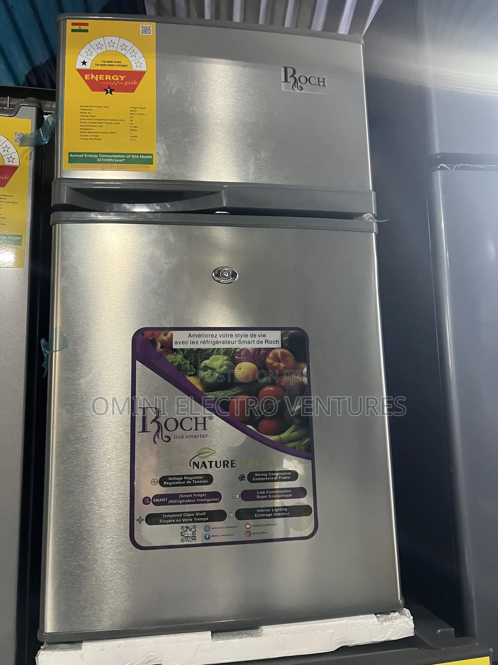 Roch Table Top Double Door Refrigerator