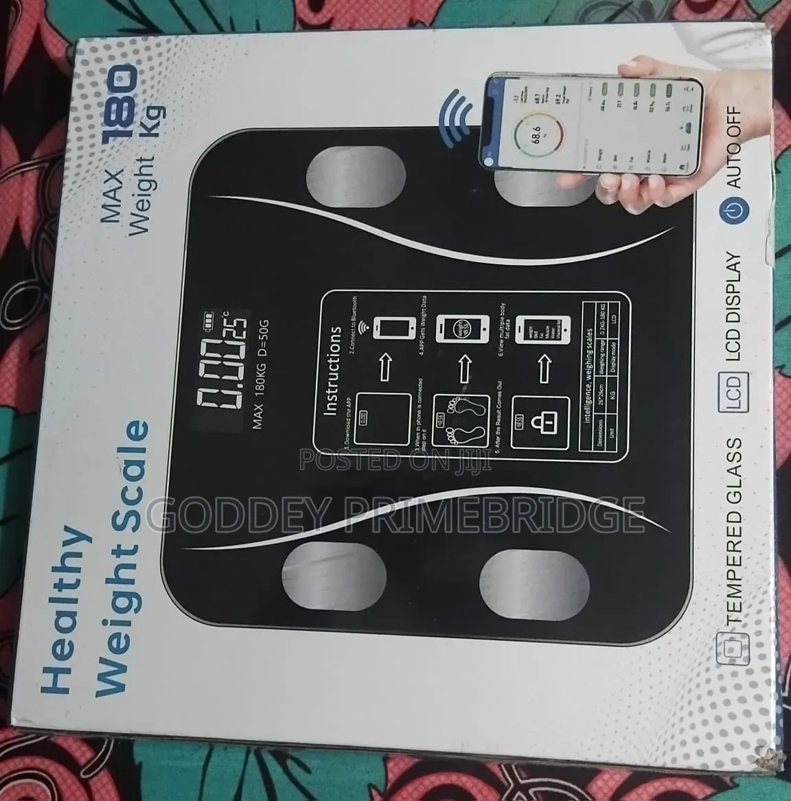 Smart Weighing Scale With Bluetooth Connectivity With Phone