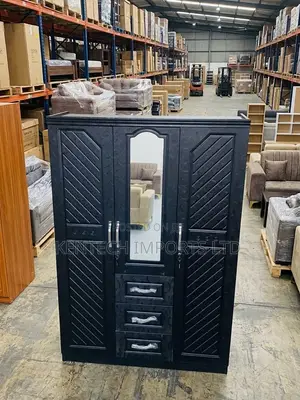All-in-One Modern Wardrobe: Hanging Space, Mirror Drawer/ 3 Door