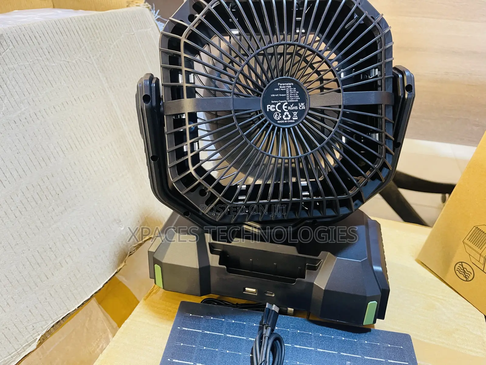 40,000MAh 3 in 1 Rechargeable in/Outdoor Camping Fan With LED Light