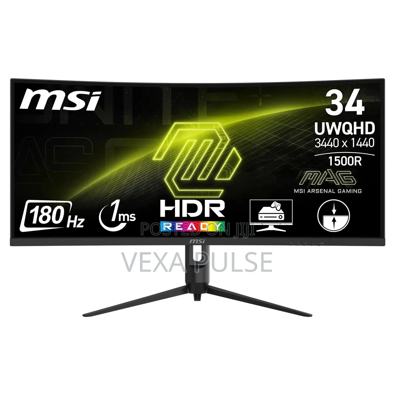 MSI 34” Curved Gaming Monitor 342CQR E2 180Hz Ultra Wide UWQHD