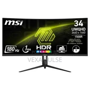 MSI 34” Curved Gaming Monitor 342CQR E2 180Hz Ultra Wide UWQHD