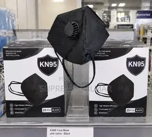 KN95 Nose Mask – Black, 25 Pieces