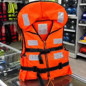 Adult Life Jackets – Reflective Safety Vest With Collar, Buckle Straps