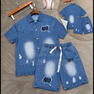 Jeans Shorts With Top