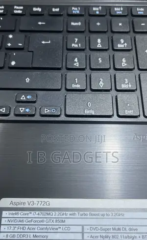 Laptop Acer Aspire V3-772G 8GB Intel Core i7 HDD+SSD 500GB