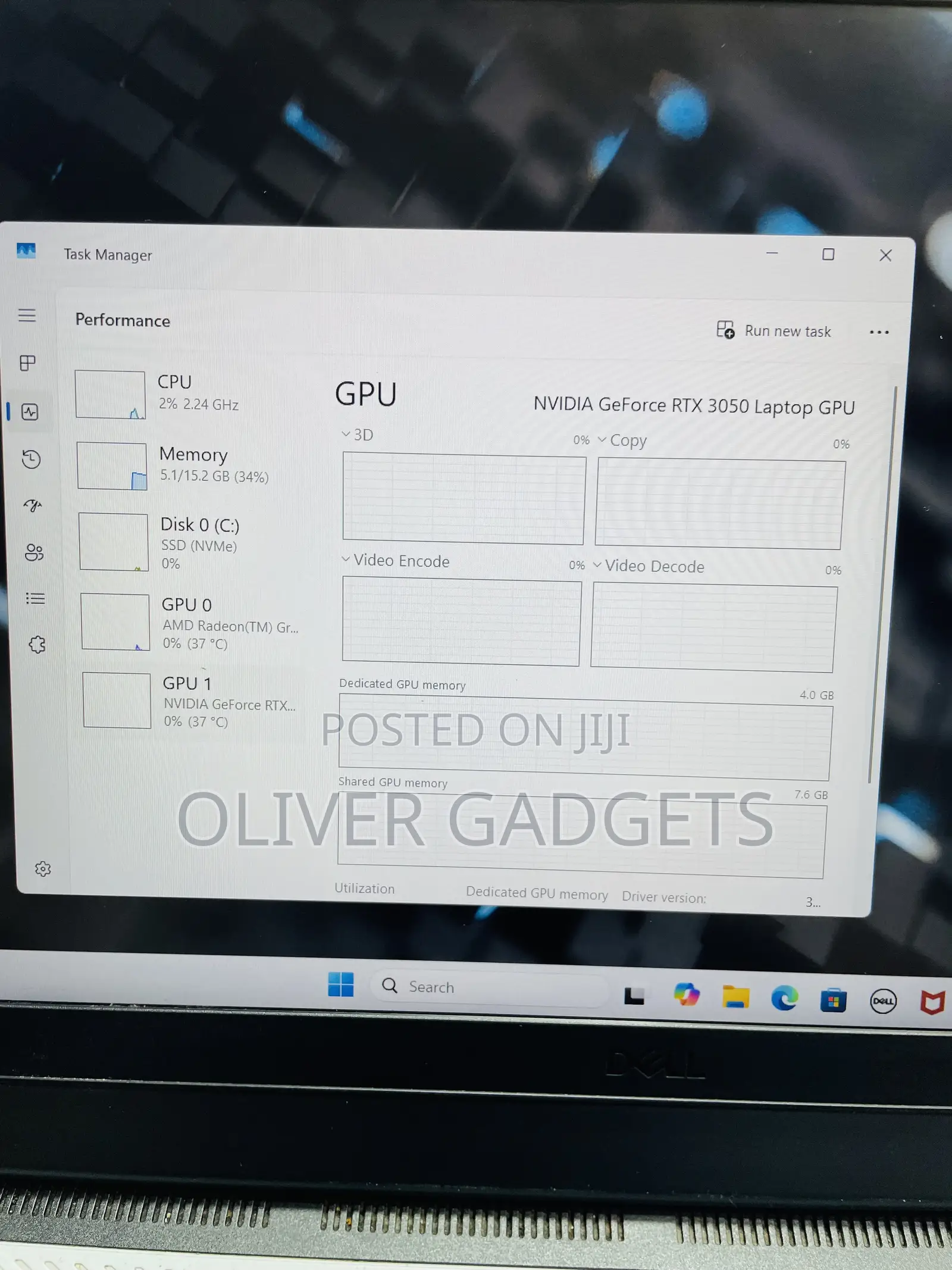 Laptop Dell G15 5525 16GB AMD Ryzen 5 SSD 512GB
