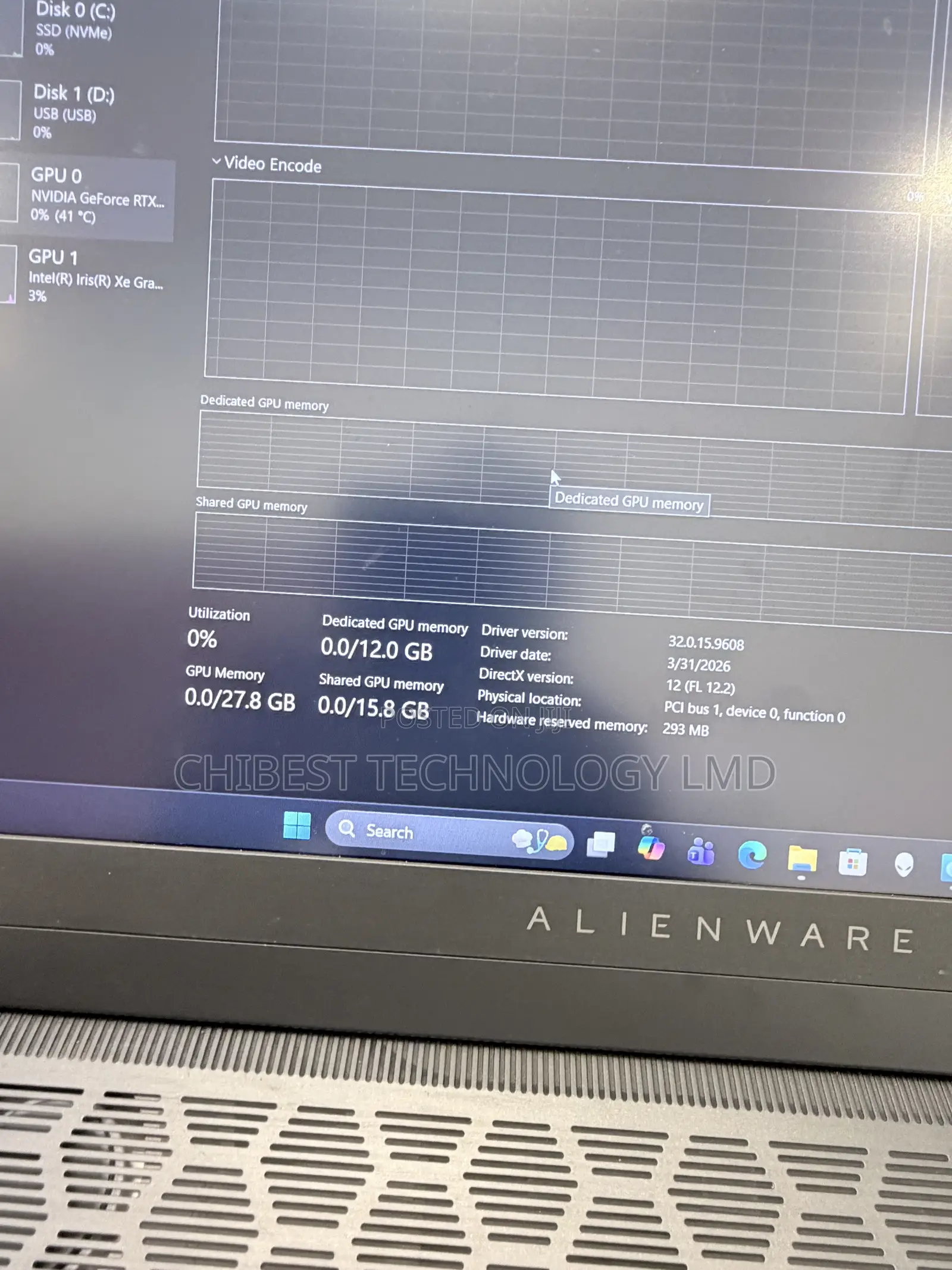 Laptop Alienware X16 r1 32GB Intel Core i9 SSD 1T