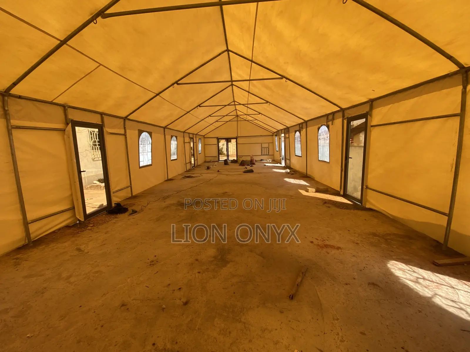 200 Guest Tent 30x60ft With 3Glass Doors Already Made + Installation