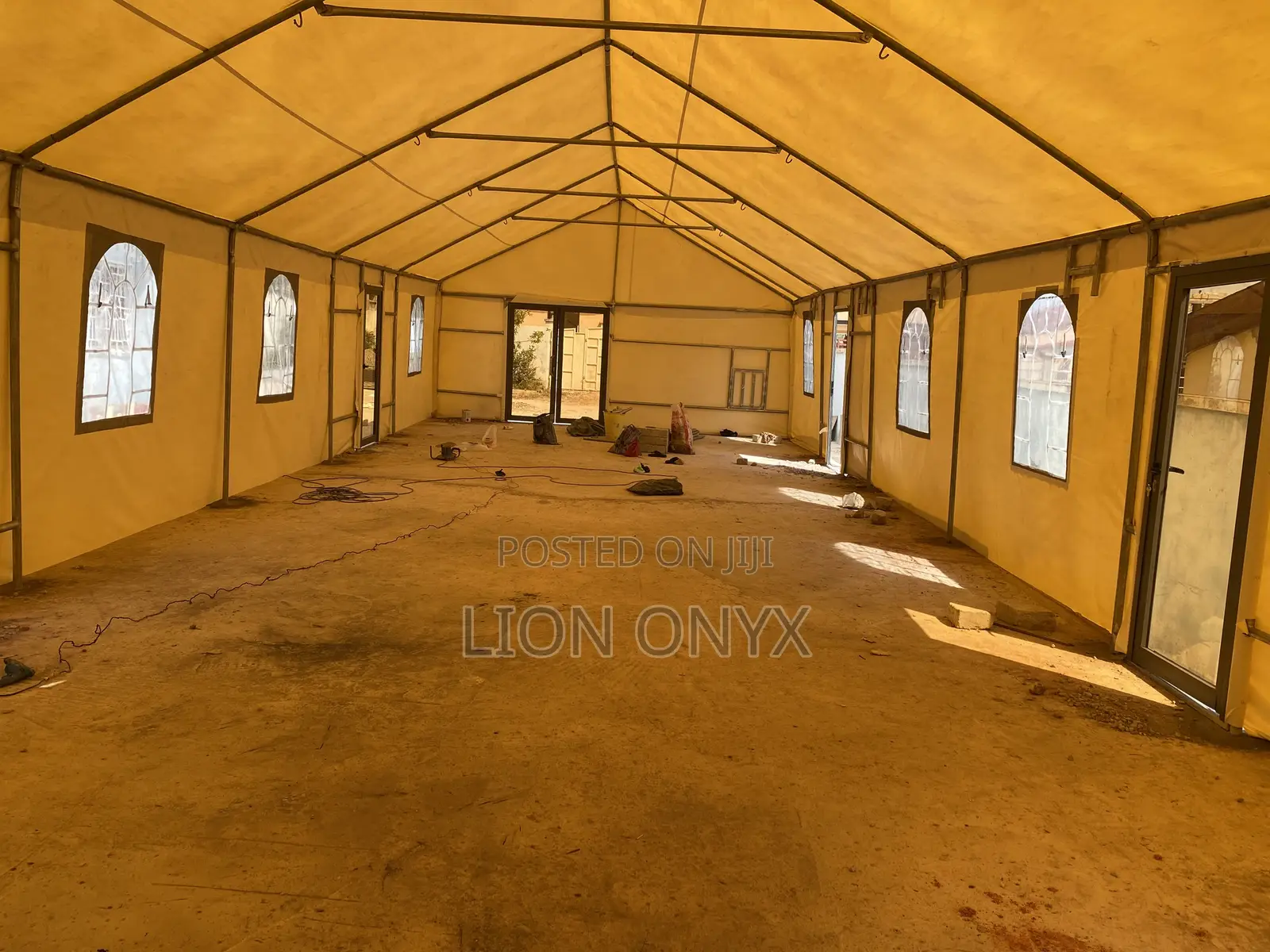 200 Guest Tent 30x60ft With 3Glass Doors Already Made + Installation