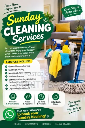 Need a Cleaner? Affordable House, Room and Compound Cleaning in Tema