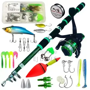 Fishing Rod With Accessories 1.8m Rod Green