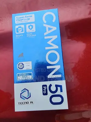 New Tecno Camon 50 Pro 256 GB Black