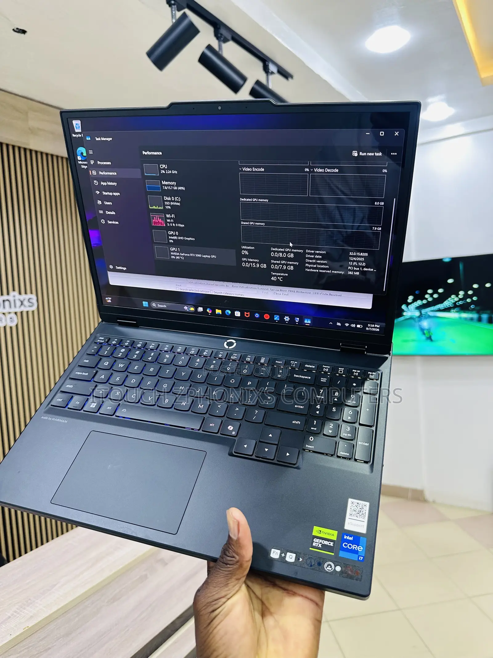 Laptop Lenovo Legion 5 16GB Intel Core i7 SSD 1T