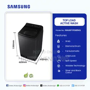 Samsung 19kg Top Load Active Washing Machine