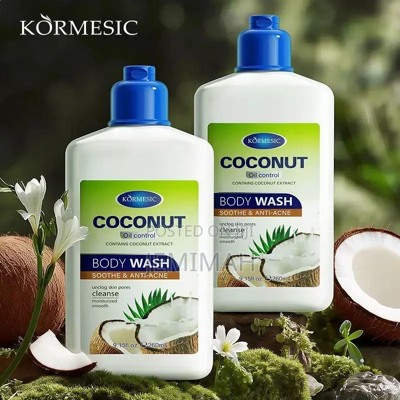 Coconut Goat Milk Body Wash + Washing Machine Cleaner Bundle