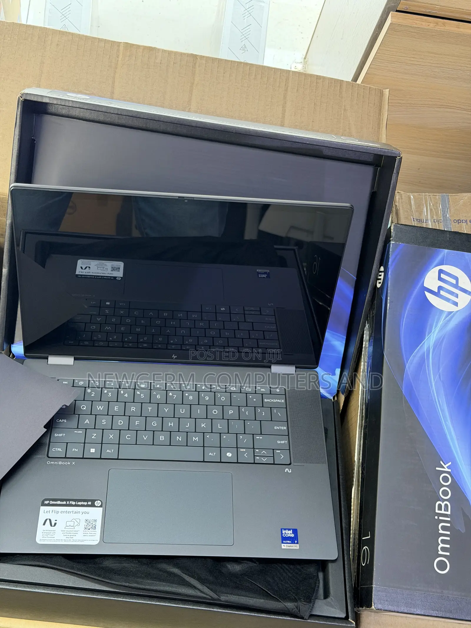 New Laptop HP OmniBook X Flip 16" 16GB Intel Core Ultra 7 SSD 1T