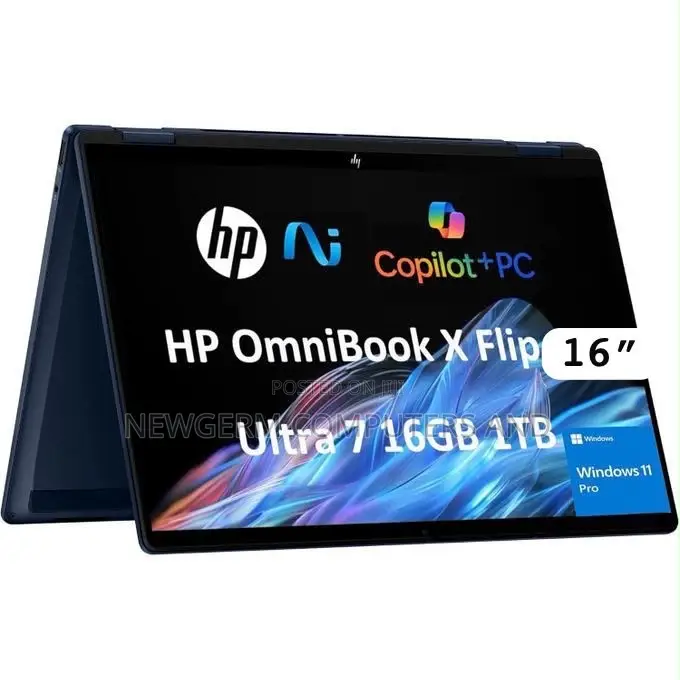 New Laptop HP OmniBook X Flip 16" 16GB Intel Core Ultra 7 SSD 1T