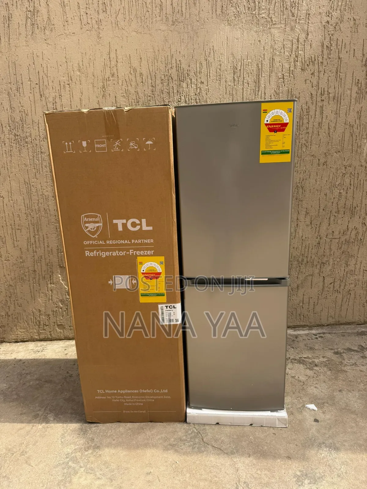 TCL Quality Double Door Fridge 142 Litres Bottom Freezer