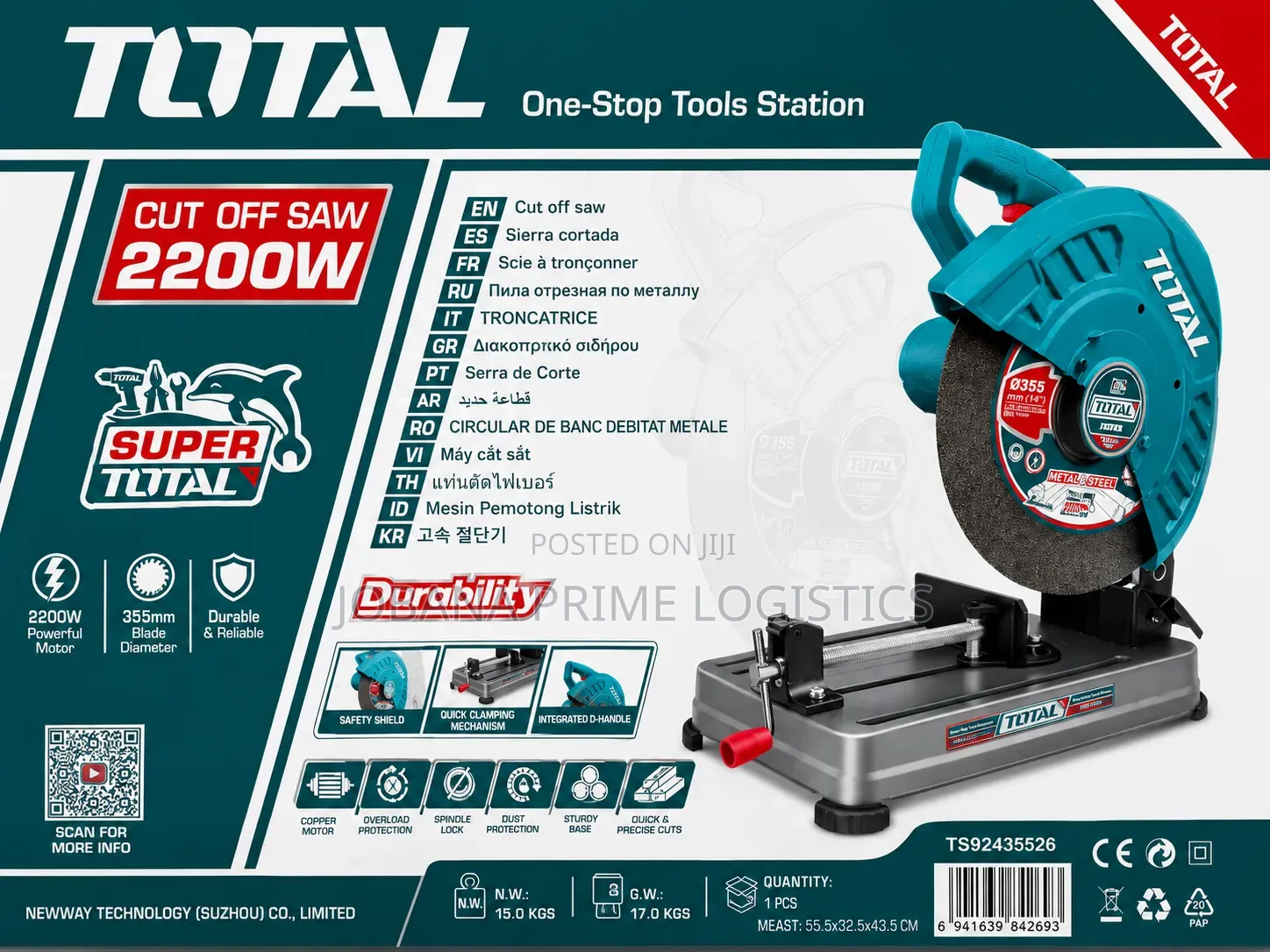 Total 2200w Cut Off Saw