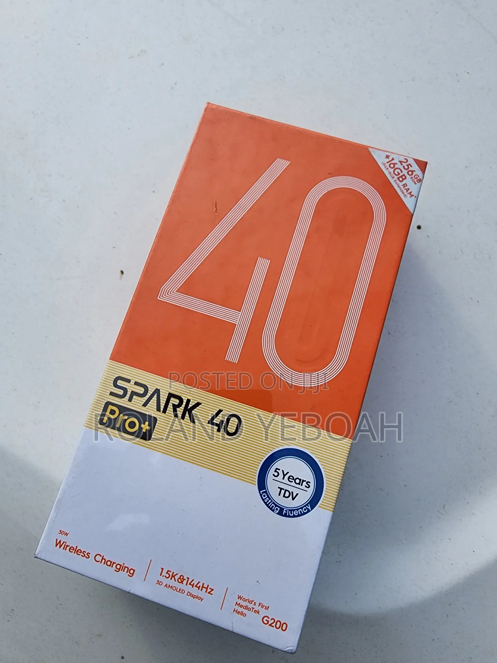 New Tecno Spark 40 Pro+ 256 GB Black