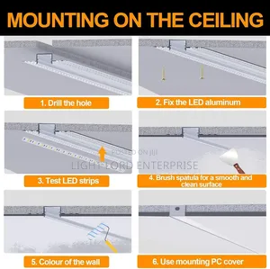 Poshplus Plaster Boards Aluminum Profiles Channel 10feet