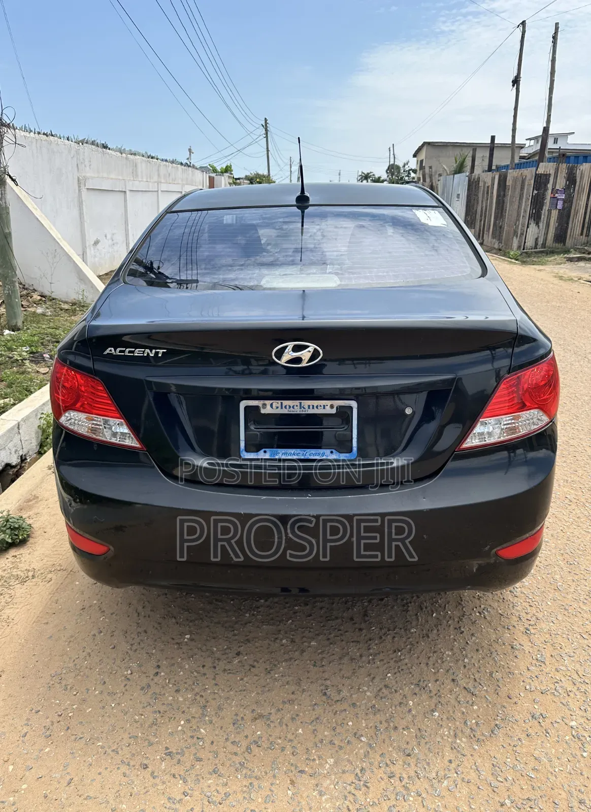 Hyundai Accent GLS 4dr Sedan (1.6L 4cyl 6M) 2015 Black