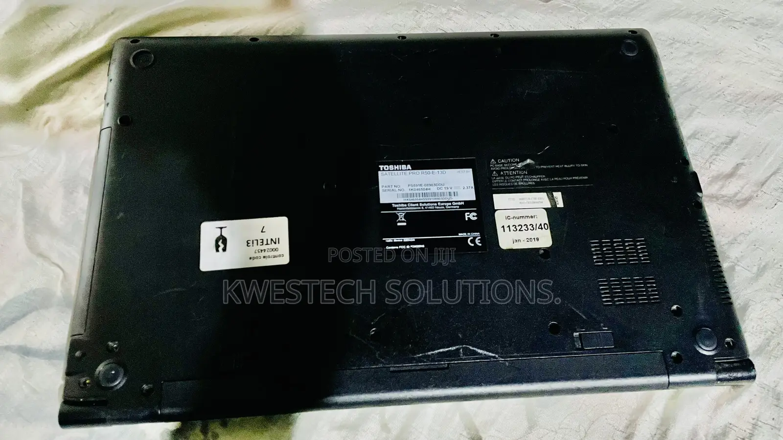 Laptop Toshiba Satellite C50 4GB Intel Core i5 SSD 128GB