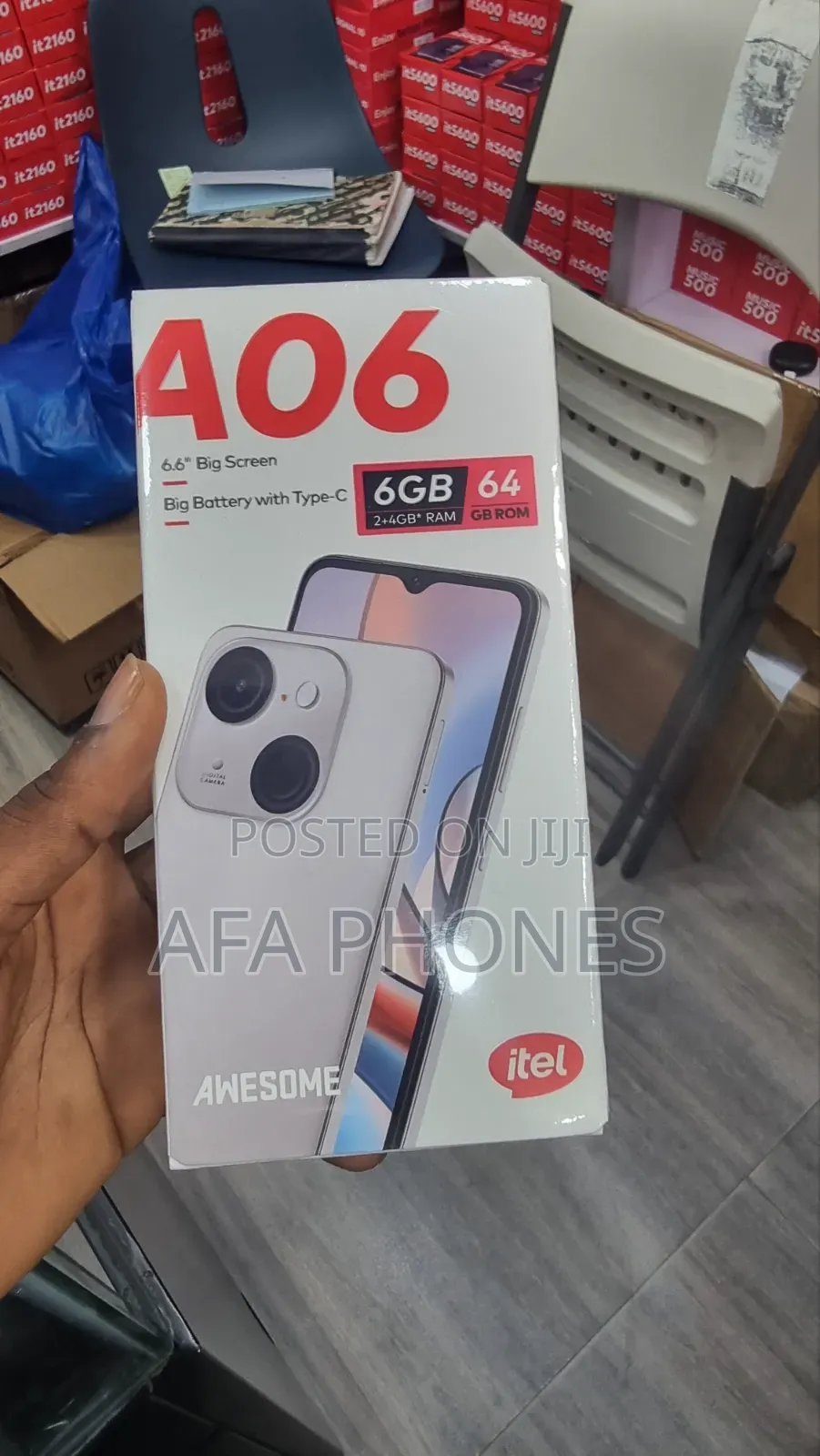 New Itel A06 64 GB Gold