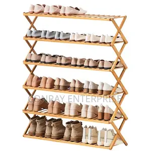 Foldable Bamboo Shoe Rack.