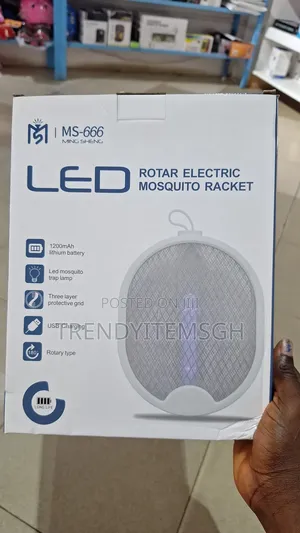 2-in-1 Rechargeable Electric Mosquito Swatter LED Trap Lamp