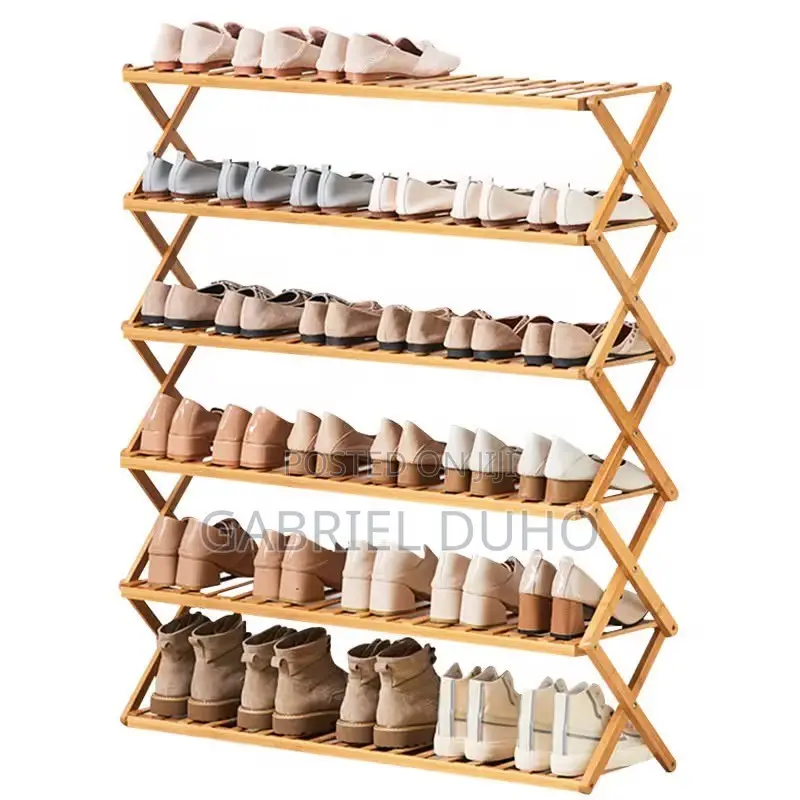 Foldable Bamboo Shoe Rack