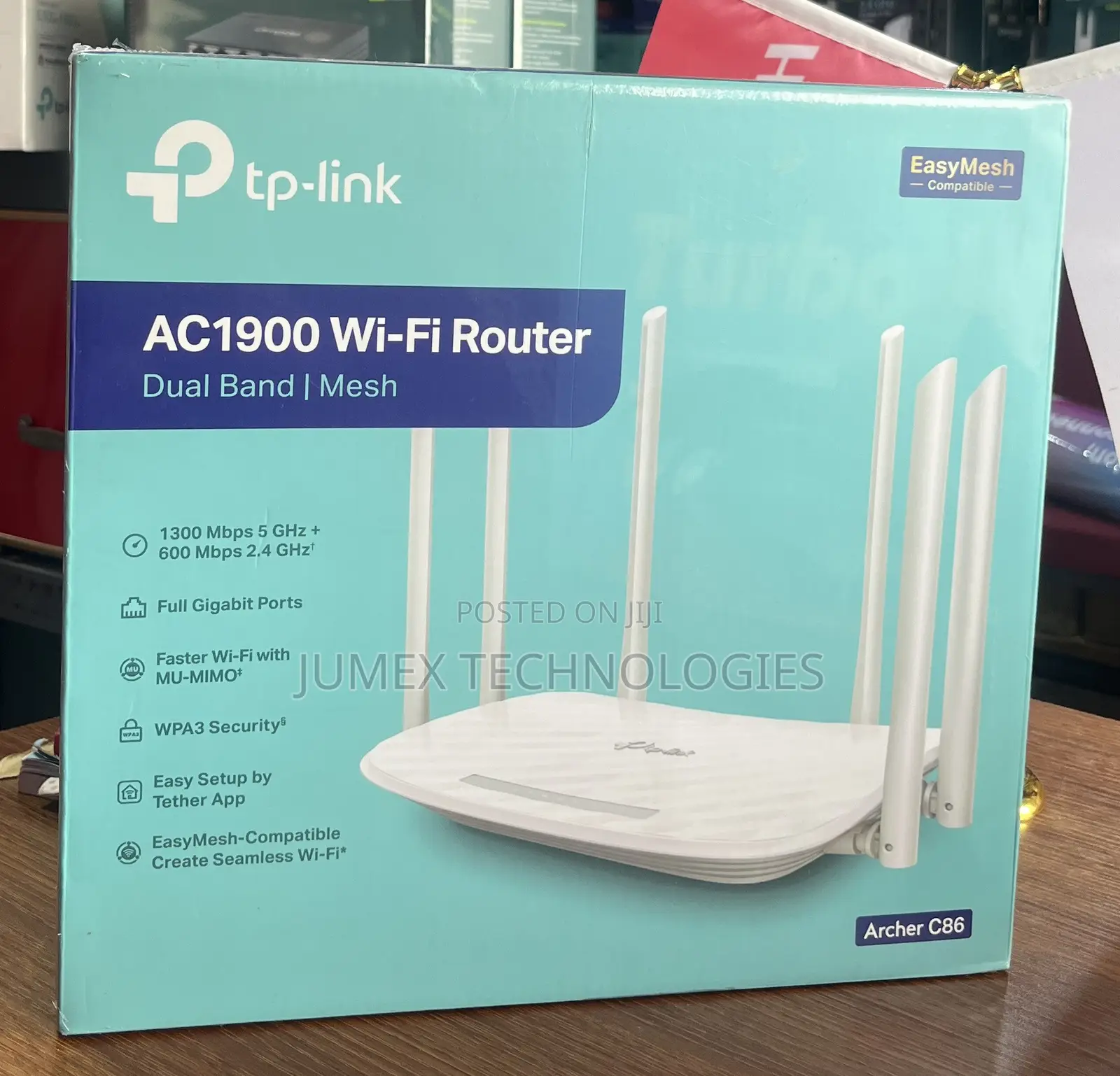 TP LINK AC1900 Wi-Fi Router Dual Band Mesh ARCHER C86