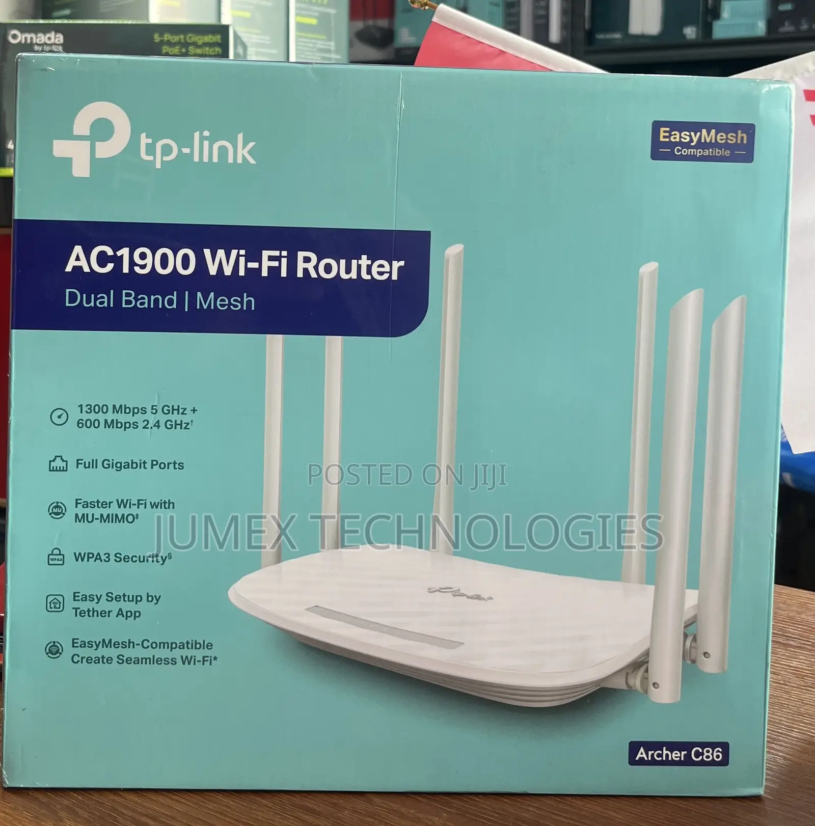 TP LINK AC1900 Wi-Fi Router Dual Band Mesh ARCHER C86