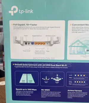TP LINK AC1900 Wi-Fi Router Dual Band Mesh ARCHER C86