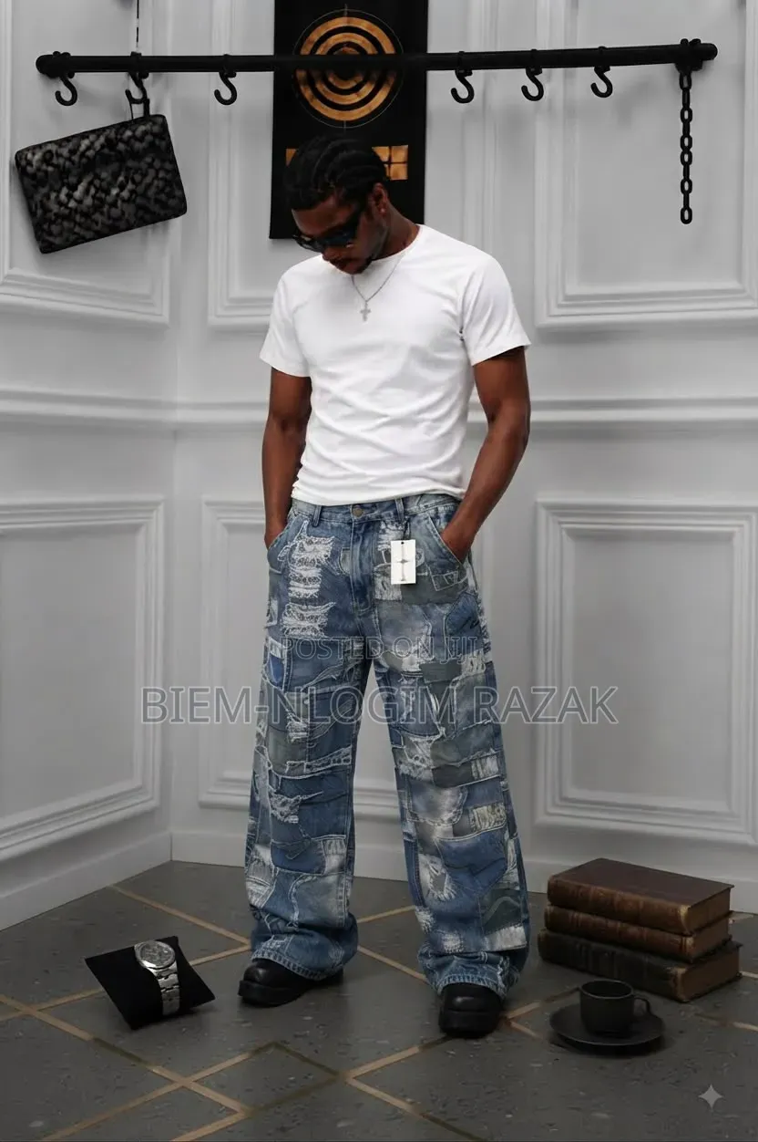 Straight Baggy Jeans Available in Stock
