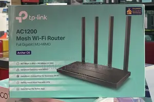 TP-Link ARCHER C6 AC1200 Mesh Wi-Fi Router Full Gigabit | MU-MIMO