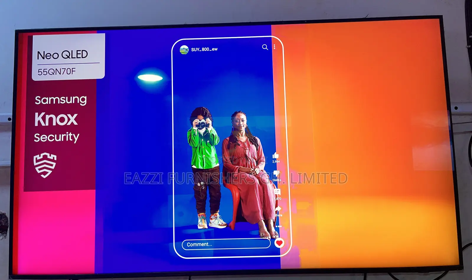 55 Inches Samsung NEO QLED 2025/26 Smart at 144 Gaming TV QE55QN70FA