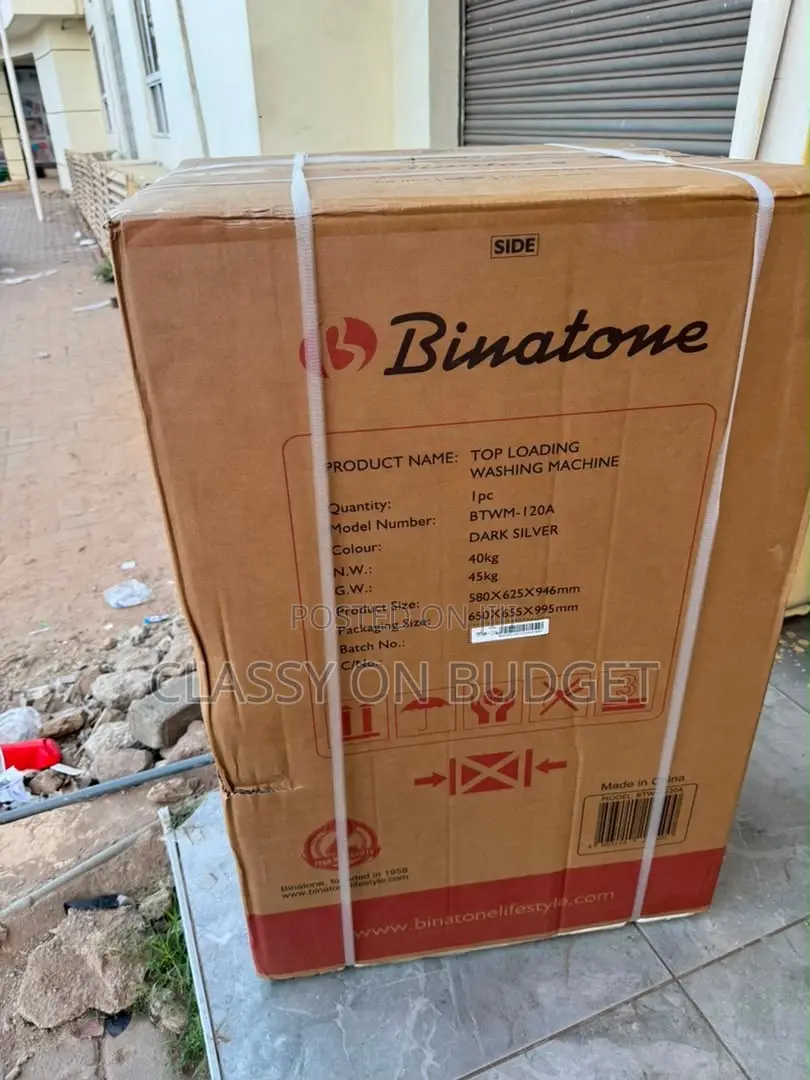 Binatone Top Load Fully Automatic Washing Machine 7kg, 9kg, 12kg