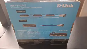 D-Link 10 Port 10/100 Long Range Poe Switch Des-F1010p-E