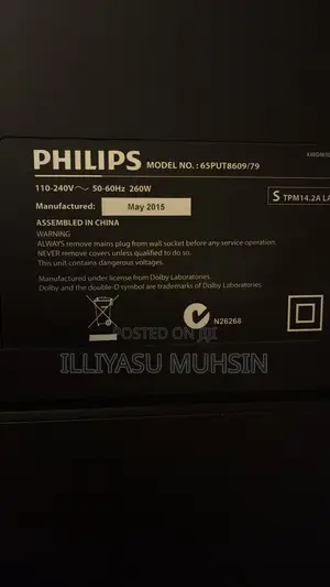 Philips 65 Inch Ultra HD Smart TV – 65put8609/79