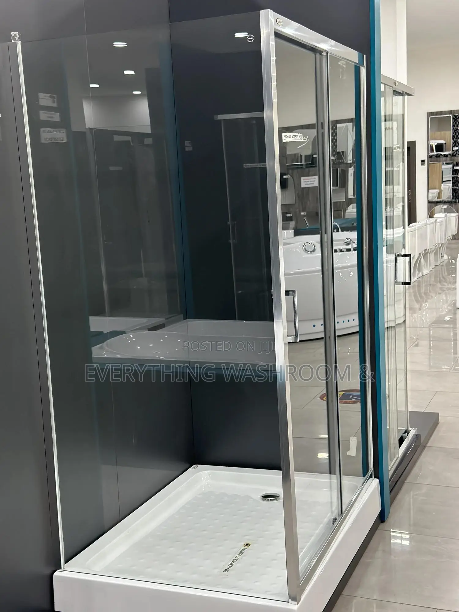 Shower Cubicle 120x90cm_shower Glass_shower Room_clear Shower Glass