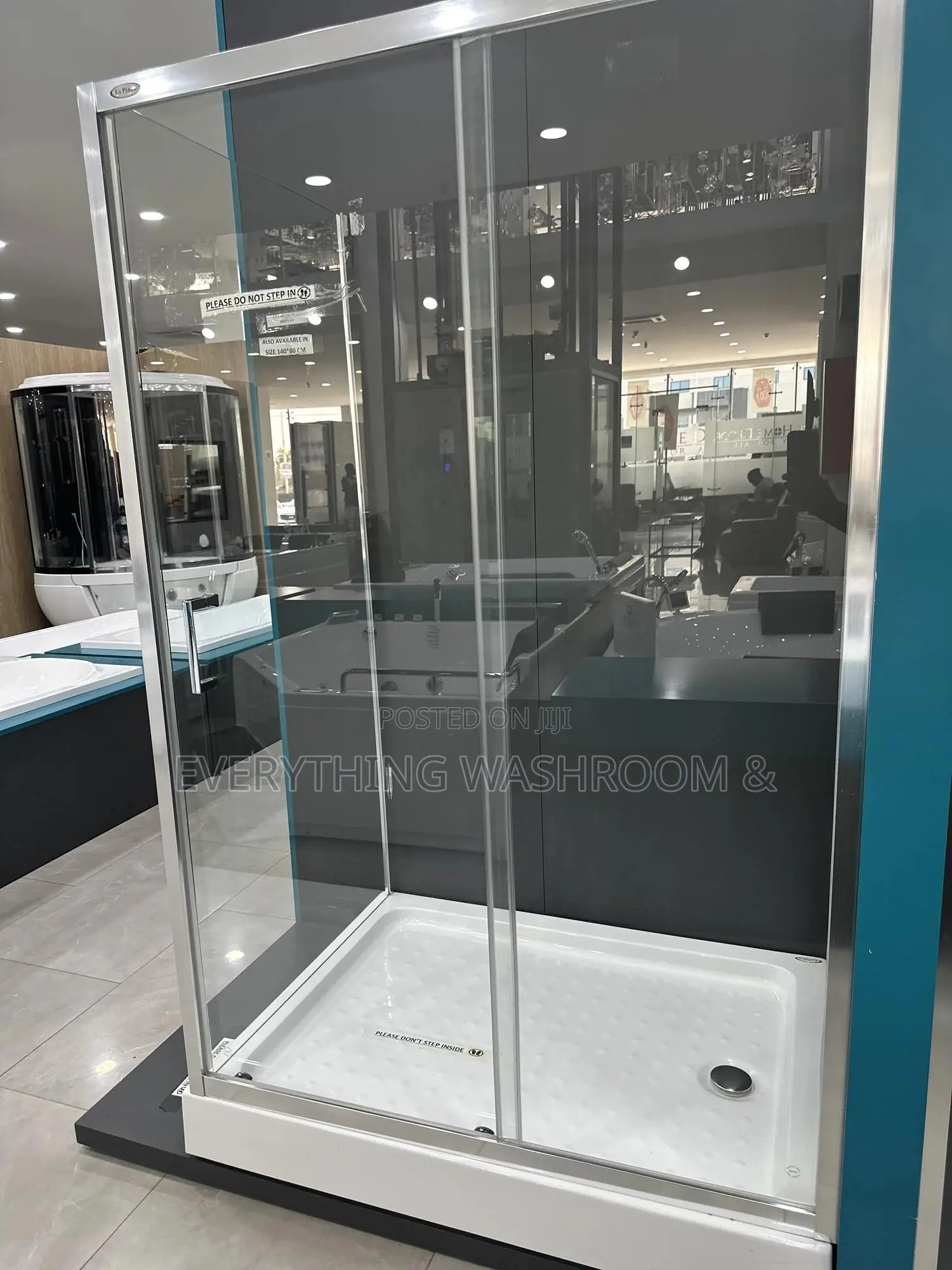 Shower Cubicle 120x90cm_shower Glass_shower Room_clear Shower Glass