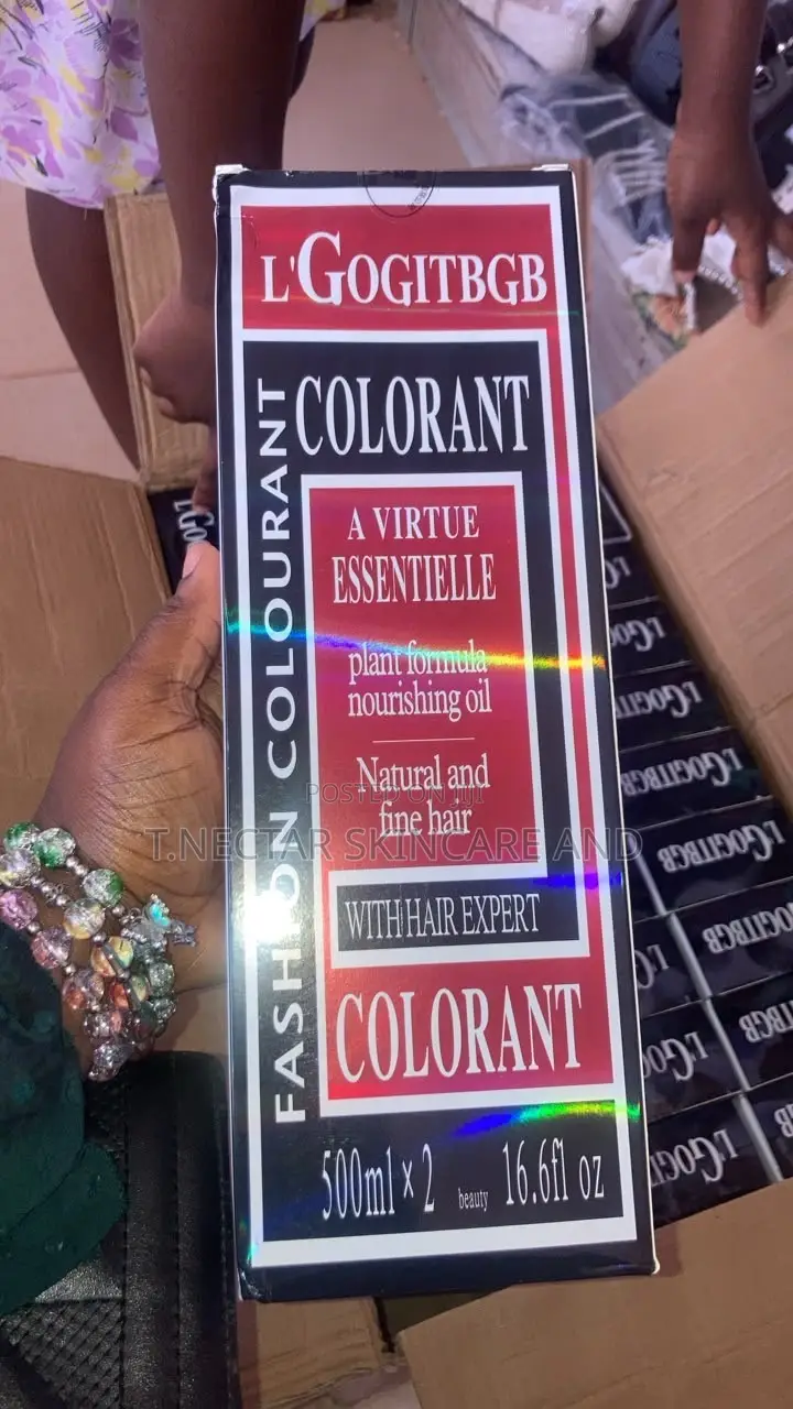 L’gogitbgb Hair Colourant Black Hair Dye 500ml X 2