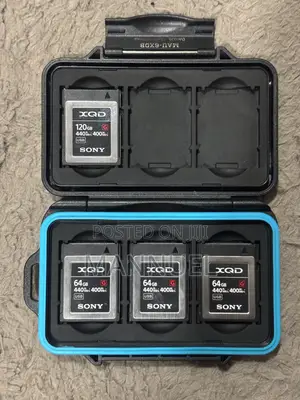 Sony XQD Cards 128, 64 W/Card Case
