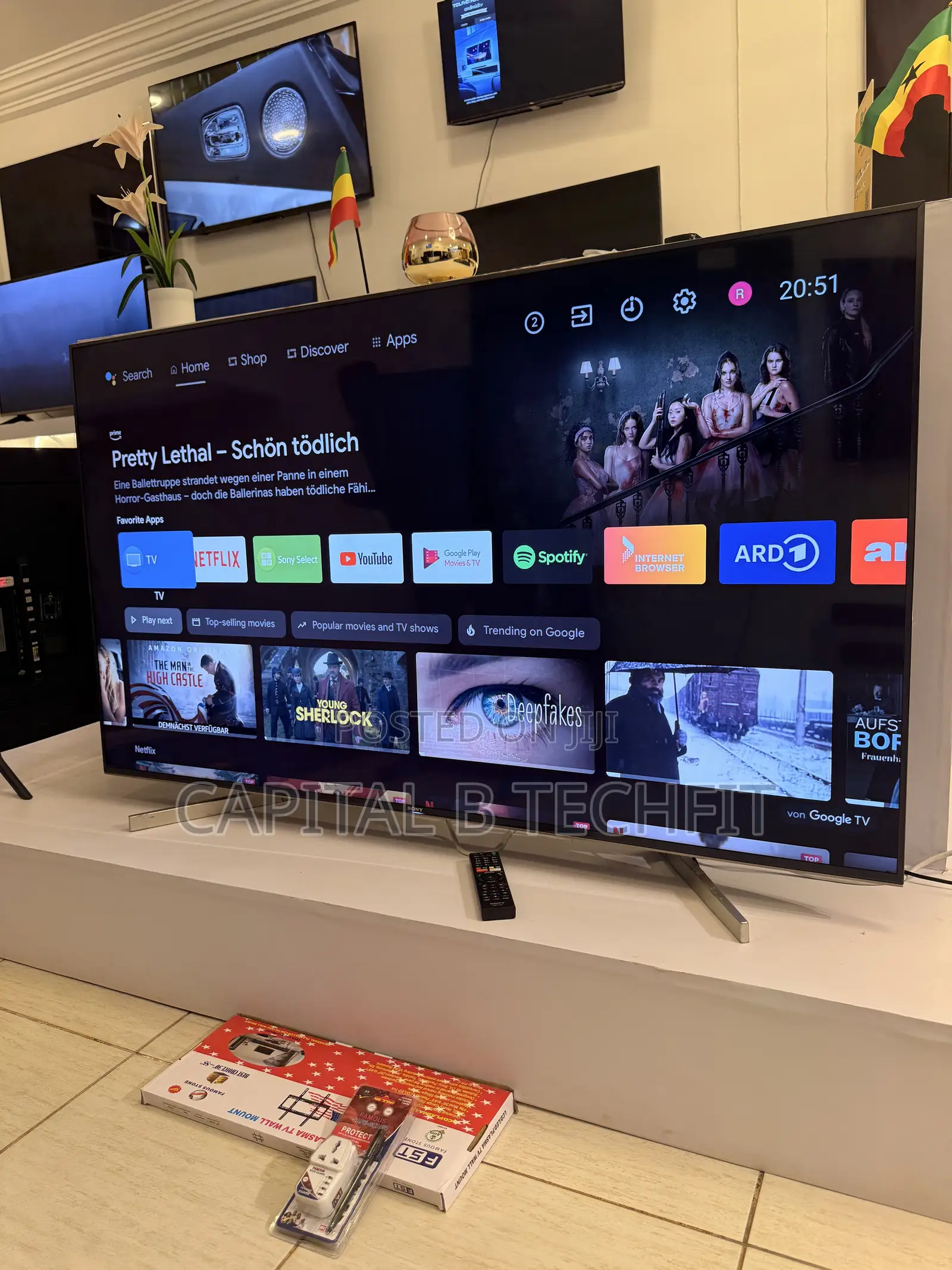 65inches Full Digital Satellite Android Ultra Hd Led Smart SONY TV