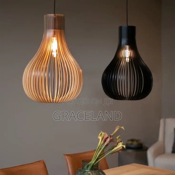 This Is Original Wooden Pendent Hanging Lighting Holders 2in1