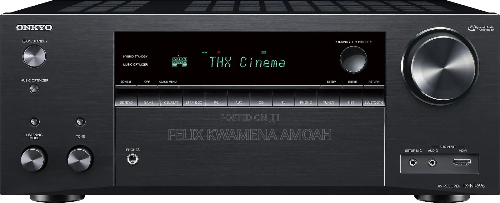 Onkyo TX-NR696 7.2 Channel AV Receiver With Bluetooth, Wi-Fi, Airplay